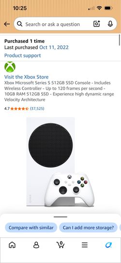 Xbox Series S with Seagate 1TB external Storage