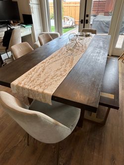 Dining table with chairs