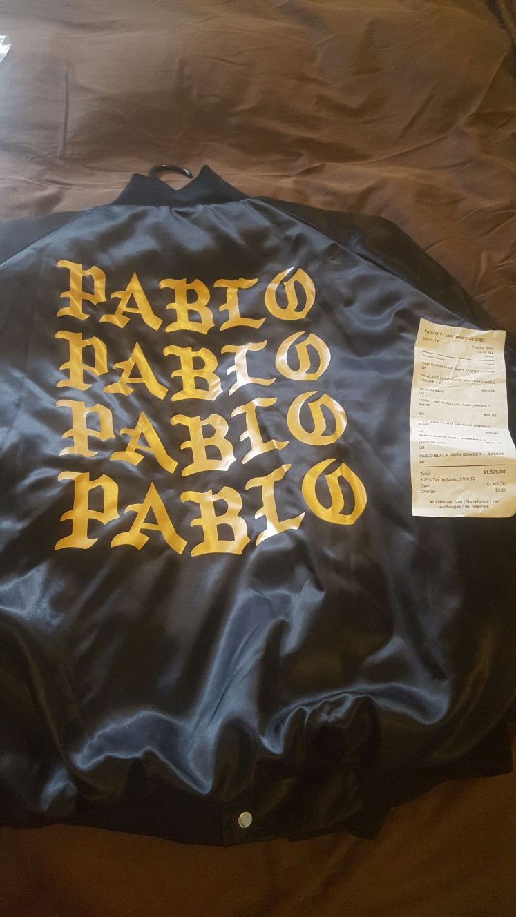Kanye West Exclusive Dallas Pop Up Life of Pablo Bomber Jacket