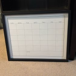Dry Erase Calendar 