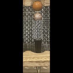 Wooden Brown Diamond Beaded Pen