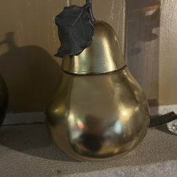 Golden Pear Ceramic Canister