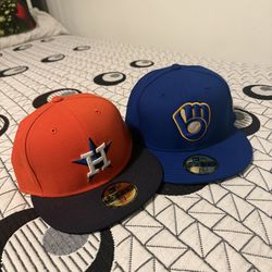 2 fitted hats for sale