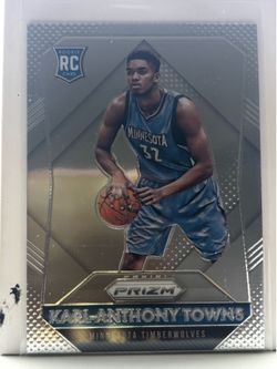 Karl-Anthony Towns 2015-16 Panini Prizm Rookie RC #328 Timberwolves Knicks