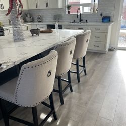 Pier 1 Counter Height Chairs X3