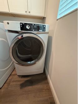 GE Front Load Electric Dryer with Steam - Works Great - Must be picked up by noon Friday, June 27