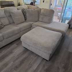 Nice L Shape Sofa With Ottoman 