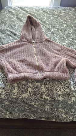 Purple fluffy sweater