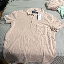 abercrombie & fitch polo light pink size small