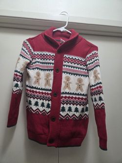 Boys Gymboree Fair Isle Christmas Sweater Cardigan