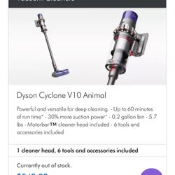 V10 Dyson vacuum