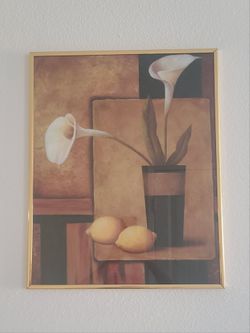 Calla Lily & Lemon Still Life Painting