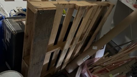 3 wooden pallets