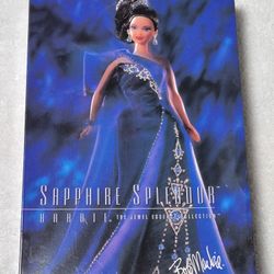 Sapphire Splendor And Ruby Radiance Barbie Dolls 1997 Bob Mackie Jewel Essence Collection
