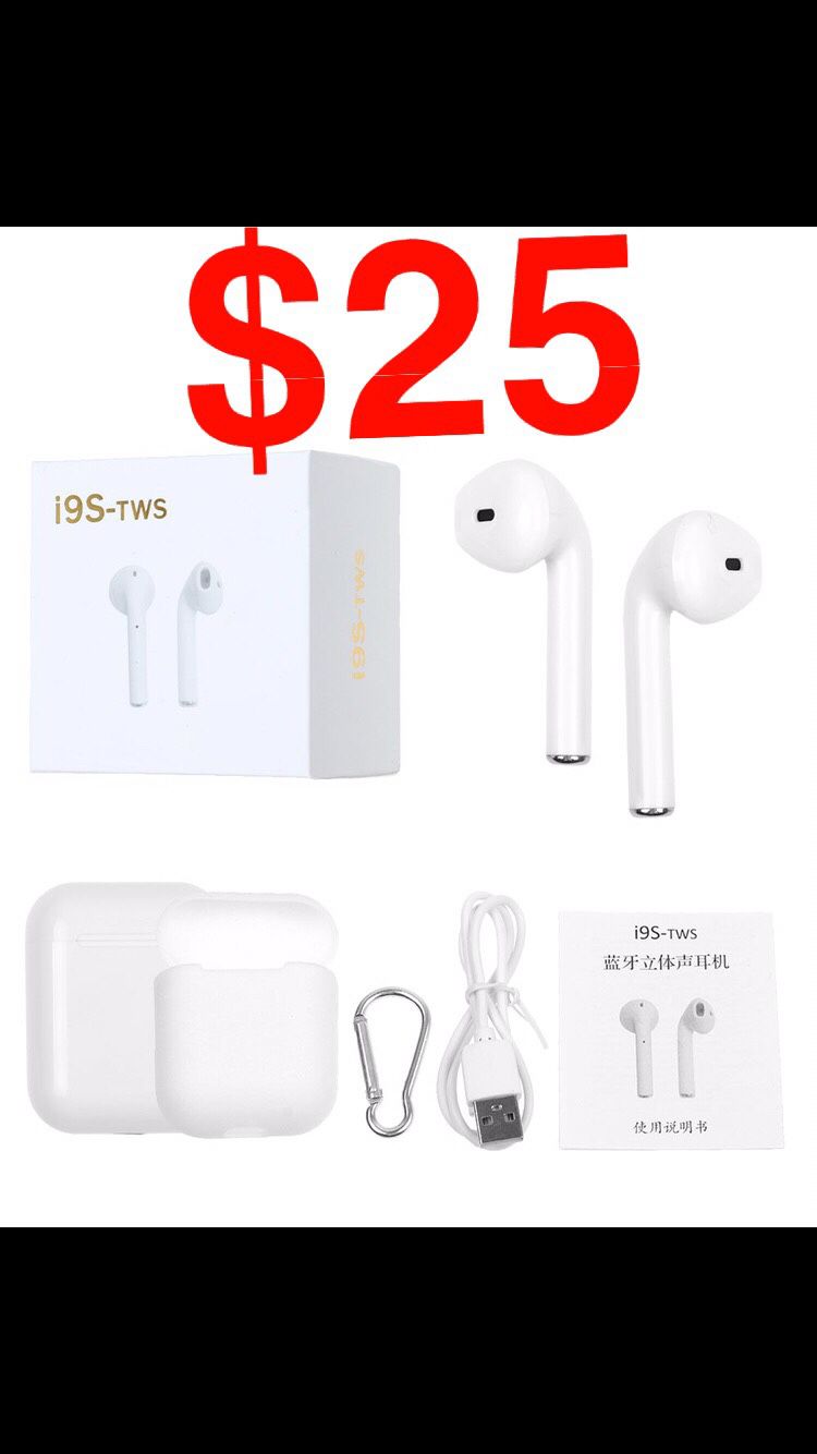 Lionel Green Street Fedt nedbrydes New I9S TWS Brand New Wireless Earbuds Similar To Apple AirPods Size  Compatible With Iphone Smasung Android Or IOS for Sale in Irvine, CA -  OfferUp