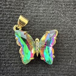 Crystal Butterfly Charm / Pendant 