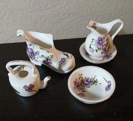 Vtg Hammersley Fine Bone China Mini Tea Set