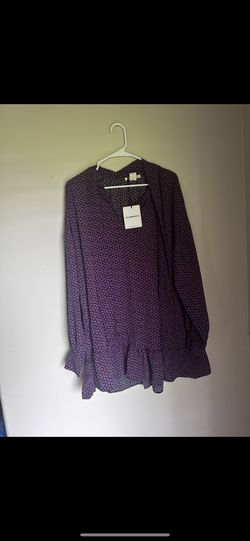 Glamorous Black and Purple Floral Top