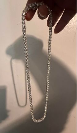 Moissanite tennis chain (passes diamond tester)