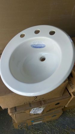 Vanity sink new white