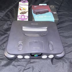 Nintendo 64 Console + Cables