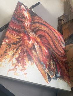 Abstract lion 🦁 Canvas Wall Art very big