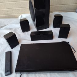 Samsung 1000 Watts 5.1-ch DVD Home Theater System. HDMI, USB, Bluetooth, Audio-in. Radio.