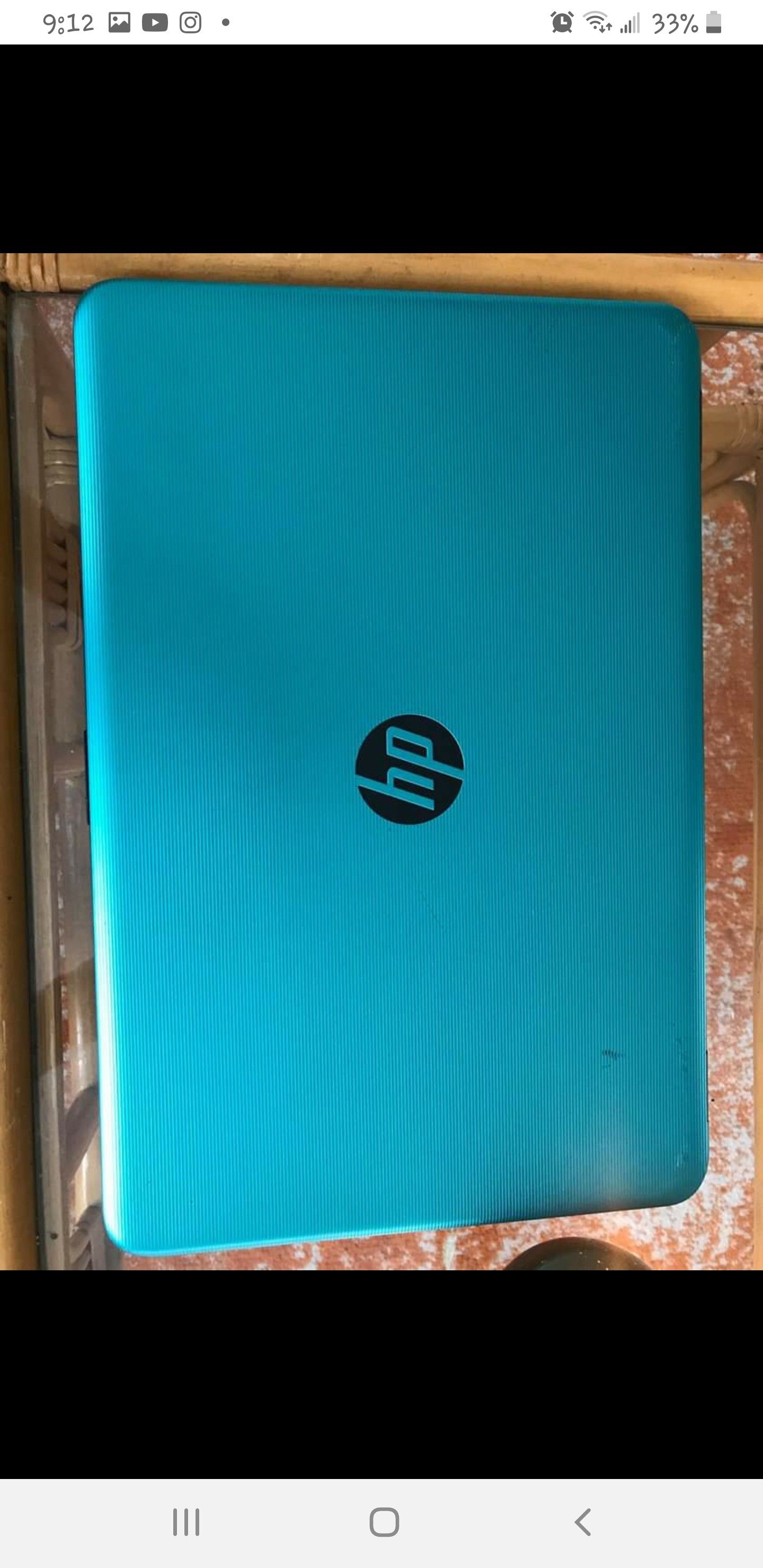 HP Notebook 15.6" windows 10, 1TB of memory, turquesa, Usada en buen estado..