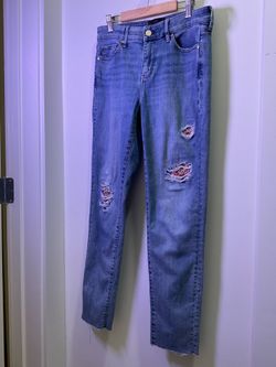 WHBM Floral Jeans Size 2