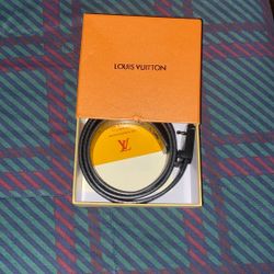 Black Louis Vuitton Belt 