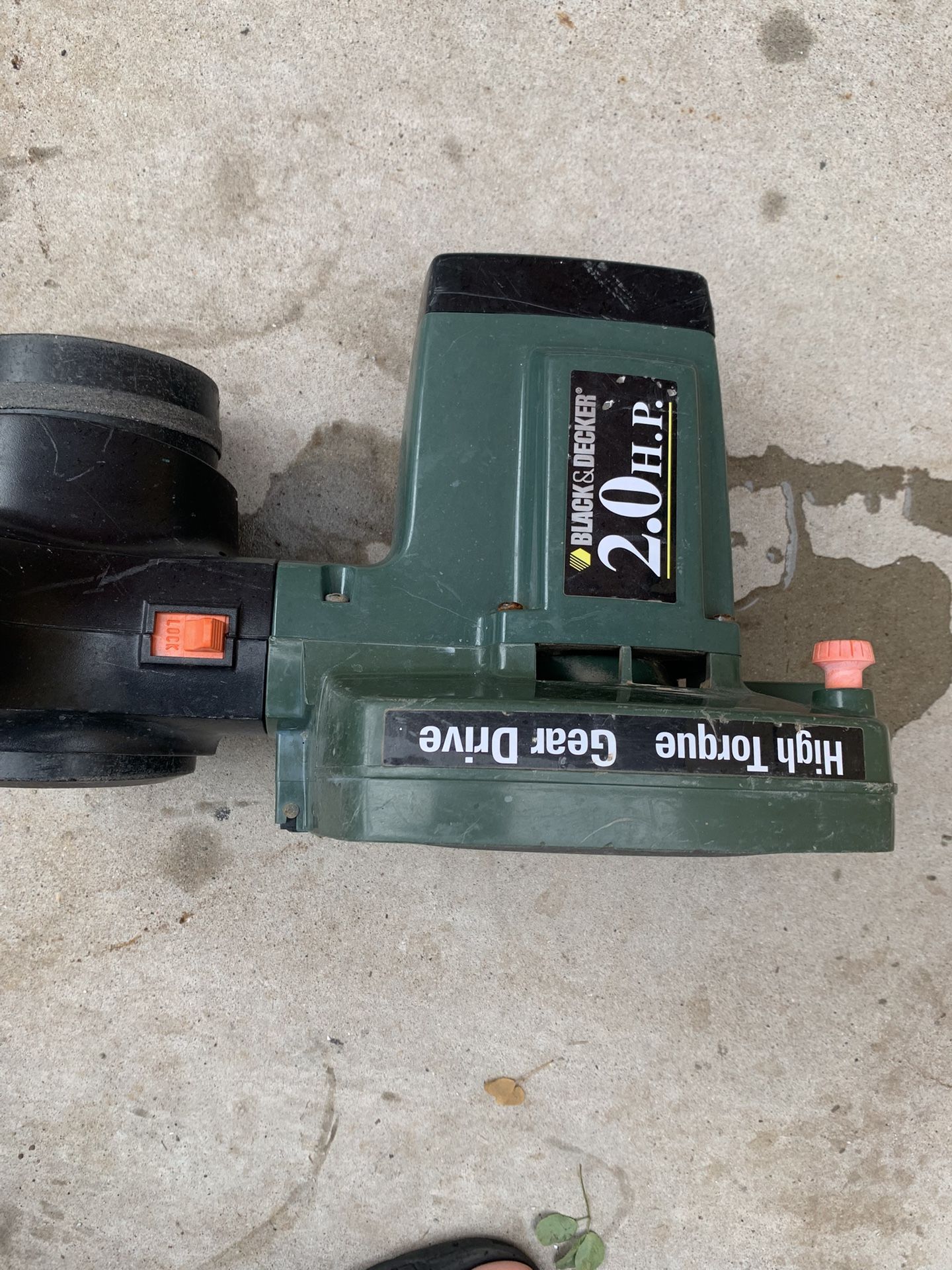 Tall Power Tool Cutter Black And Dark Green Orange Black And Decker