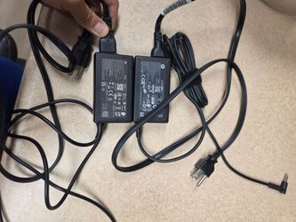 Two HP 65W AC Adapter Laptop Charger, 19.5V 3.33A