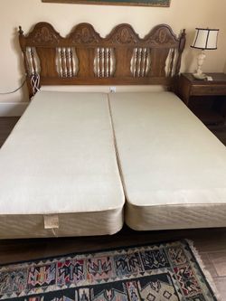 DUAL. BOX. SPRINGS  AND KING. HEADBOARD