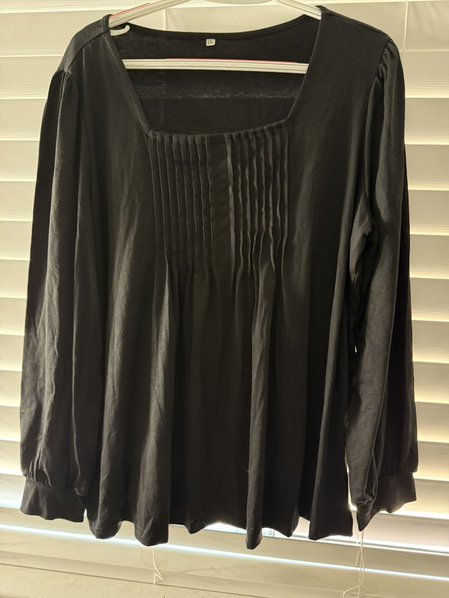 Black Long Sleeve Blouse.