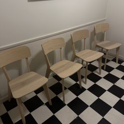 4 IKEA LISABO CHAIRS