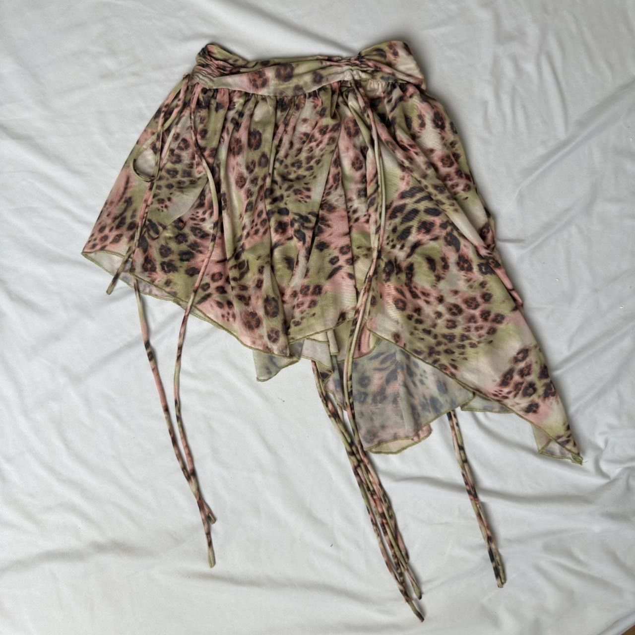 Swirl Leopard Skirt