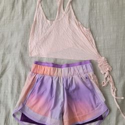 Set Of 2 Zella Top S and Sweaty Betty Shorts XS