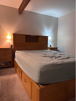 Hardwood Queen Bed Set Custom Made