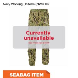 NEEDED! Navy NWU Type III Trousers