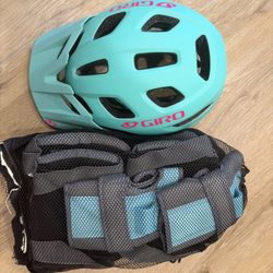 A helmet for cycling (or rollerblading) and protective gear (knee pads, elbow pads, gloves).