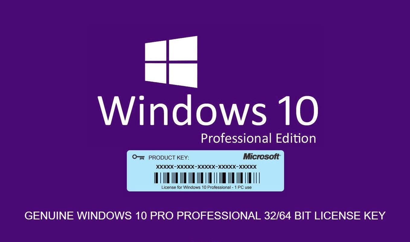 Windows 10 Pro - Spare unused key - for both 32/64 bit installation.