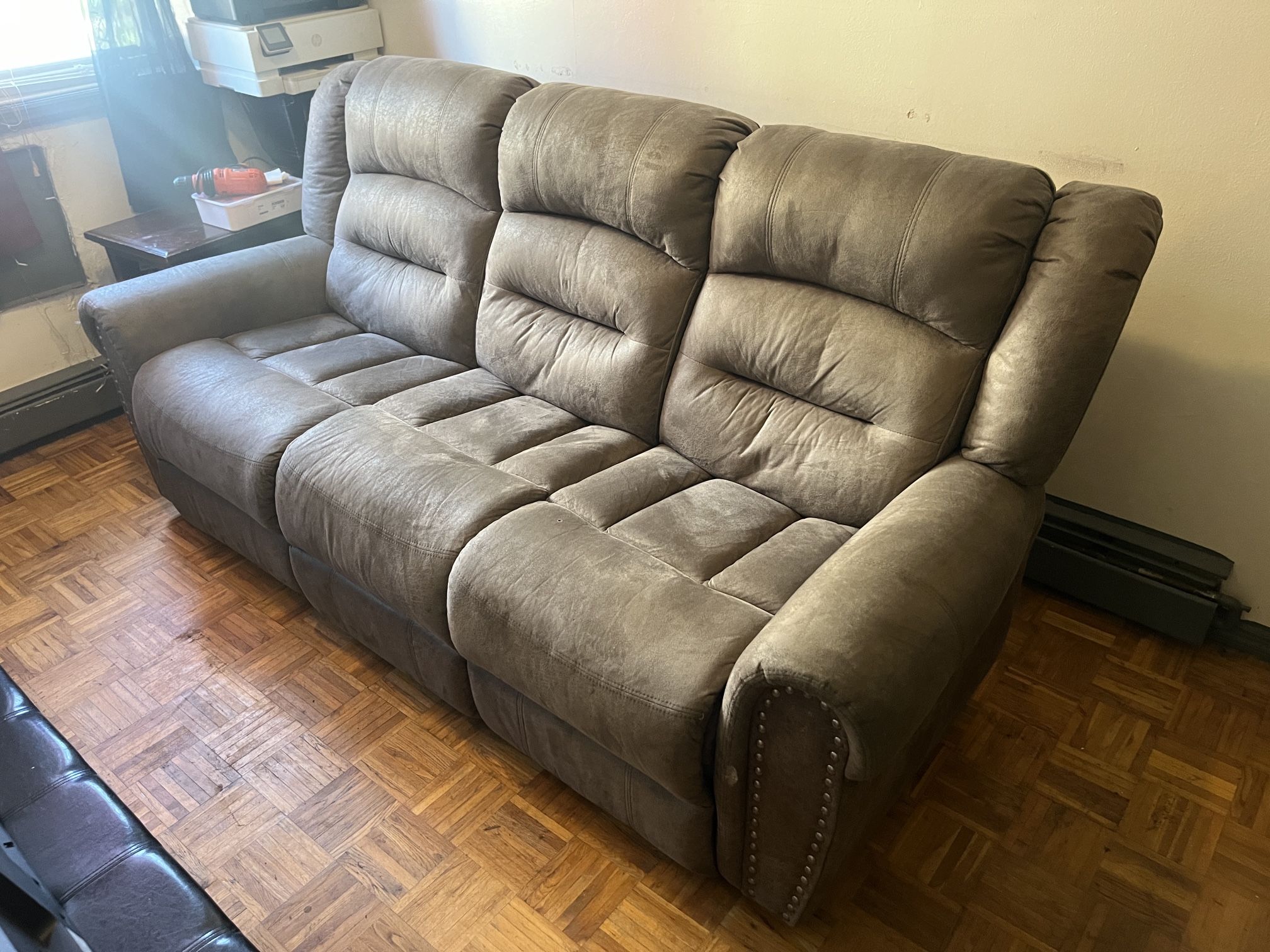 Bobs furniture Dual reclining sofa