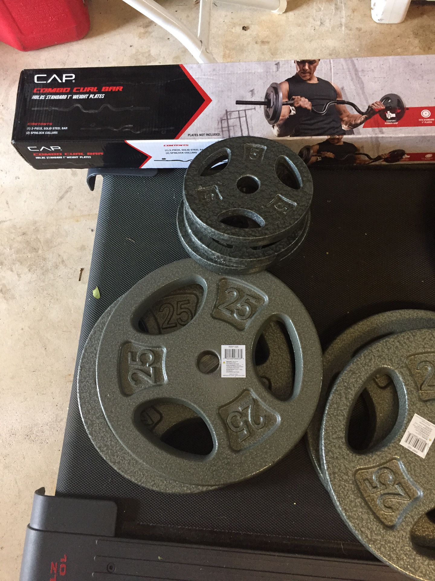 3 pair of 5 Lbs weights plates