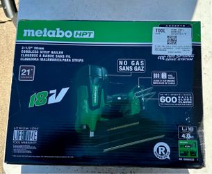 Metabo HPT 18V Cordless Strip Framing Nailer Kit