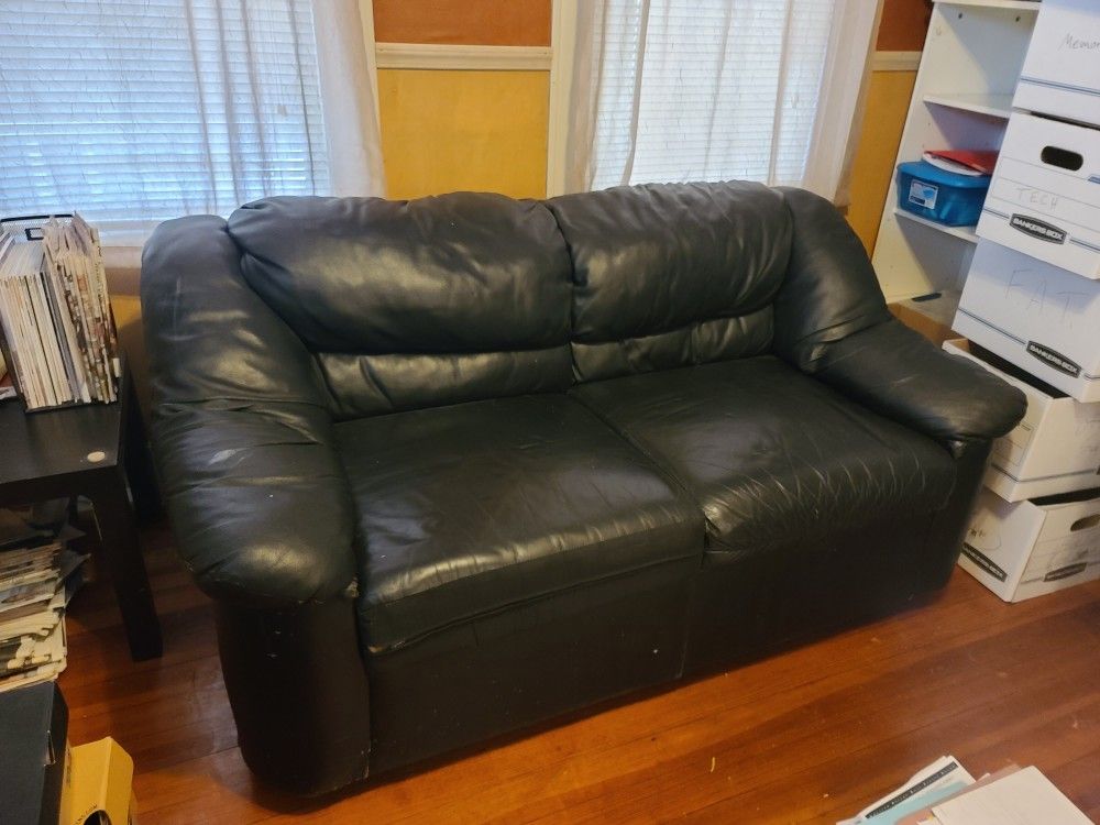 Leather Small 2 Person Couch