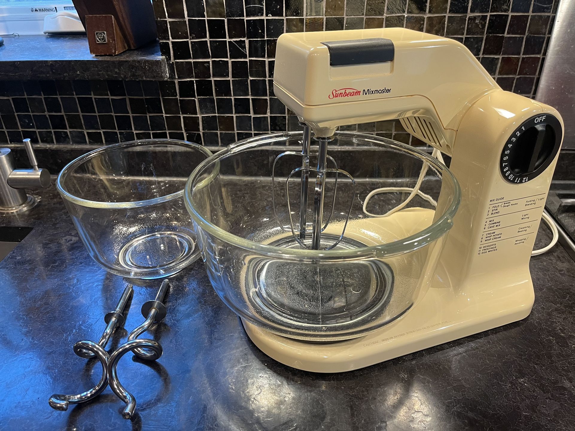 Vintage Sunbeam Mixmaster stand mixer