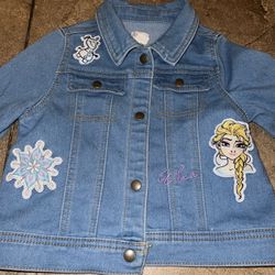 Girls Disney Frozen Jean Jacket