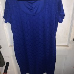Women Blue Dress XL