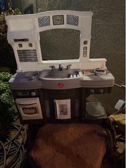 Toy kitchen and grill