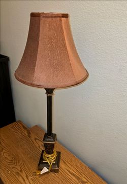 Vintage Style Table Lamp with Bronze Base